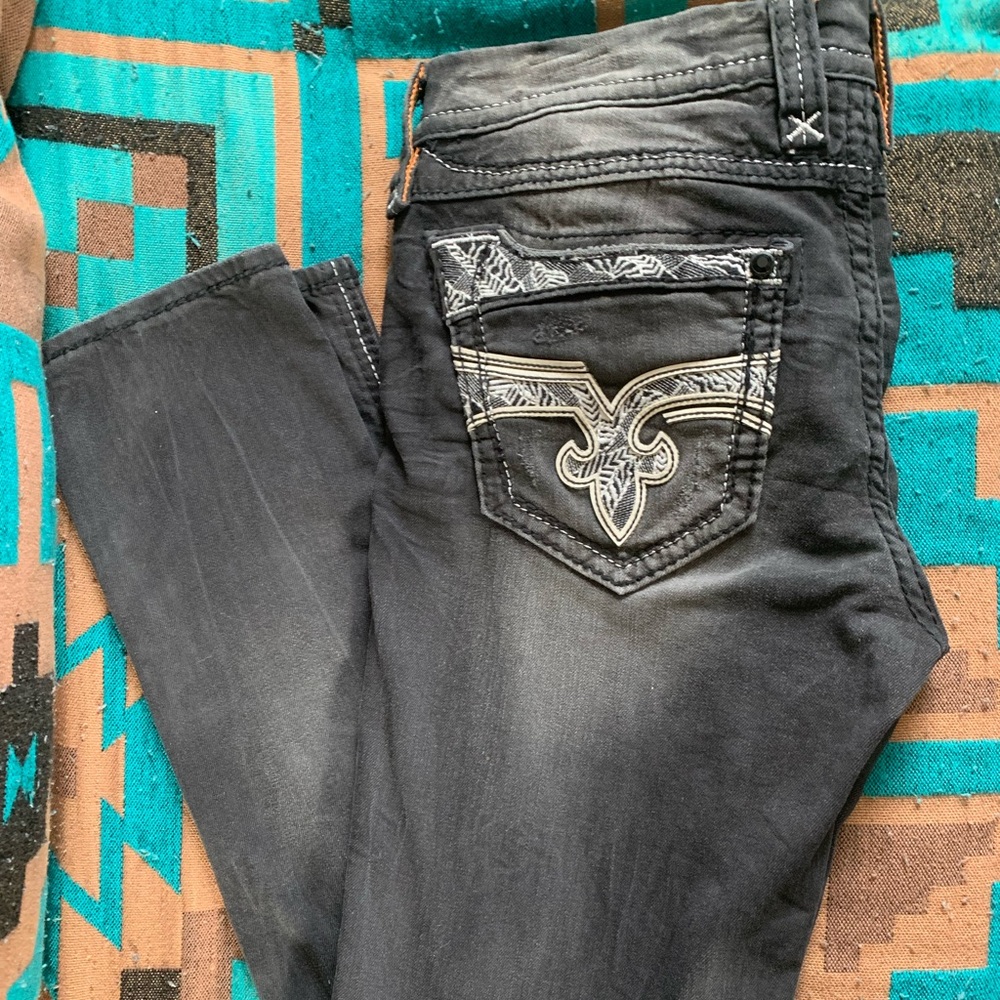 Rock Revivals skinny faded black size 31